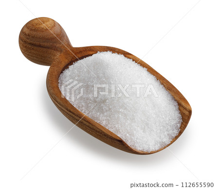 sugar in scoop isolated on white sugar in scoop isolated on white 112655590