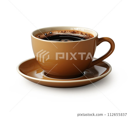 cup of hot coffee isolated cup of hot coffee isolated 112655837