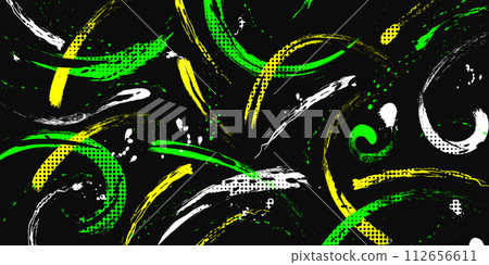 Abstract Grunge Brush Background with Halftone Effect. Sport Background with Brush Style. Scratch and Texture Elements For Design Abstract Grunge Brush Background with Halftone Effect. Sport Background with Brush Style. Scratch and Texture Elements For Design 112656611
