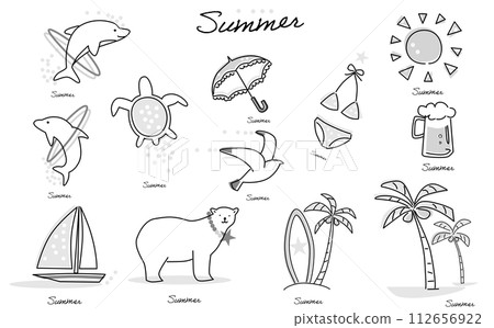 Illustration of summer Illustration of summer 112656922