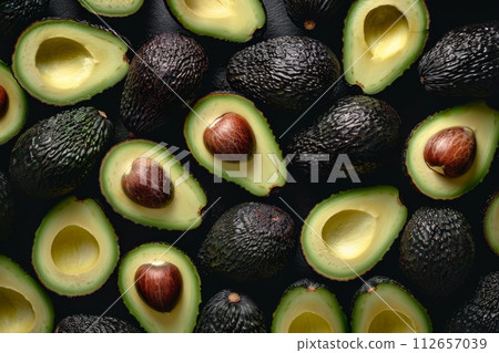 Fresh Fruit background from top view 112657039