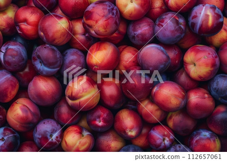Fresh Fruit background from top view 112657061