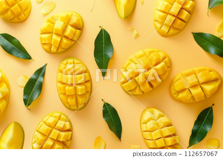Fresh Fruit background from top view 112657067