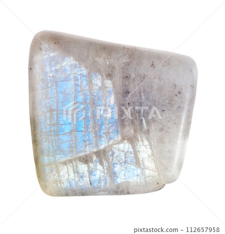 natural polished belomorite gemstone cutout natural polished belomorite gemstone cutout 112657958