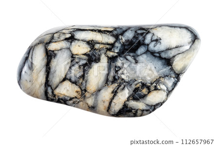 natural polished pinolite gemstone cutout natural polished pinolite gemstone cutout 112657967