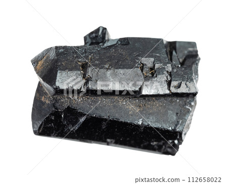 specimen of natural raw ilvaite crystal cutout 112658022
