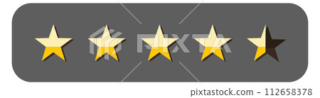 User feedback. Golden stars review. Ui element User feedback. Golden stars review. Ui element 112658378