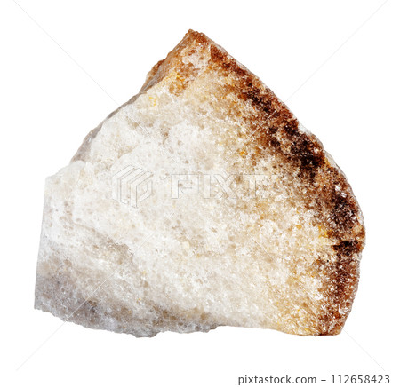 specimen of natural raw quartzite mineral cutout 112658423