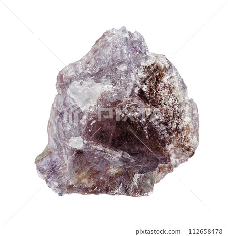 raw purple alexandrite in electric light cutout 112658478