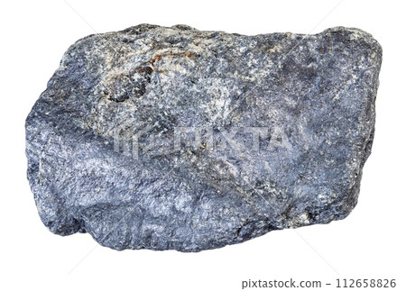 specimen of natural raw molybdenite ore cutout 112658826