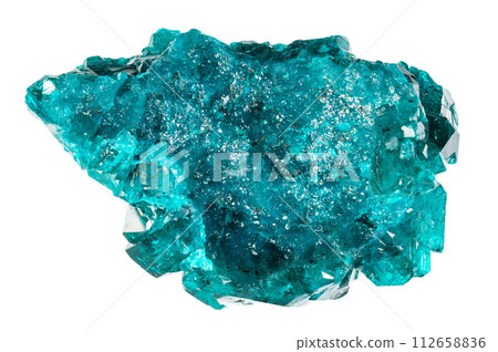 specimen of natural raw dioptase mineral cutout specimen of natural raw dioptase mineral cutout 112658836