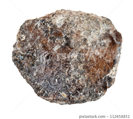 specimen of natural raw titanite mineral cutout specimen of natural raw titanite mineral cutout 112658851