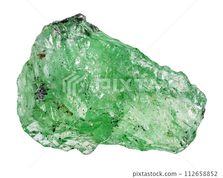 natural raw tsavorite garnet mineral cutout natural raw tsavorite garnet mineral cutout 112658852