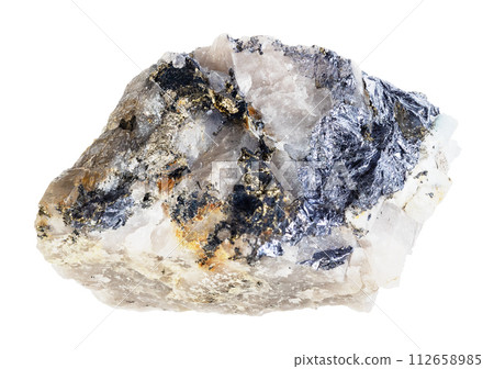 molybdenite and chalcopyrite in mineral cutout 112658985