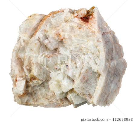 specimen of natural raw albite mineral cutout specimen of natural raw albite mineral cutout 112658988