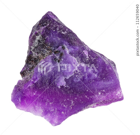 specimen of natural raw sugilite mineral cutout specimen of natural raw sugilite mineral cutout 112659040