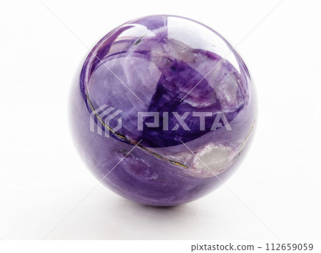 polished ball from natural charoite gemstone polished ball from natural charoite gemstone 112659059