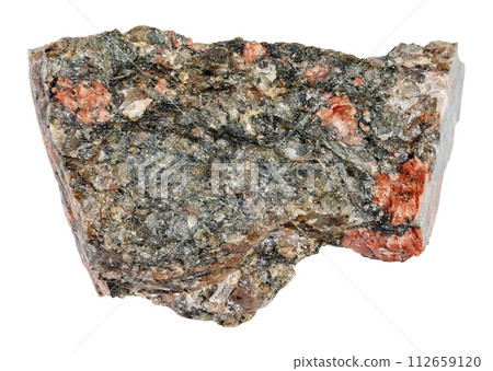 natural raw gneissoid granite mineral cutout 112659120