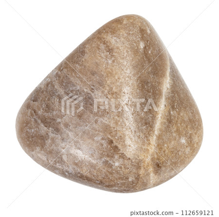 specimen of natural tumbled cryolite rock cutout 112659121