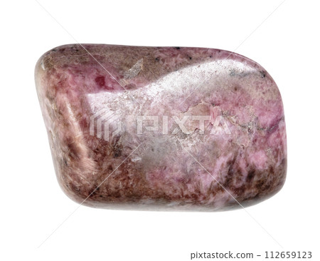 natural tumbled pyroxmangite mineral cutout 112659123