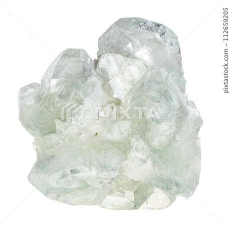 specimen of natural raw datolite rock cutout specimen of natural raw datolite rock cutout 112659205