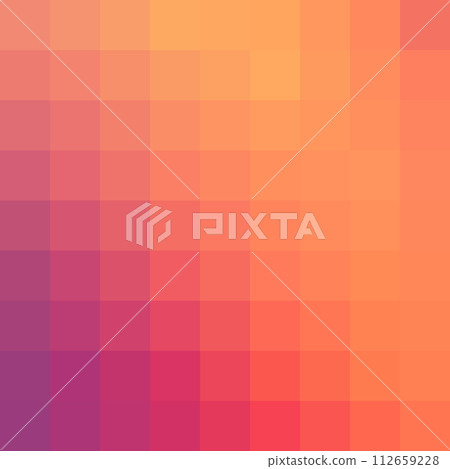 Gradient Pixel Background, Abstract Geometric Backdrop, Colorful Background Vector Illustration 112659228