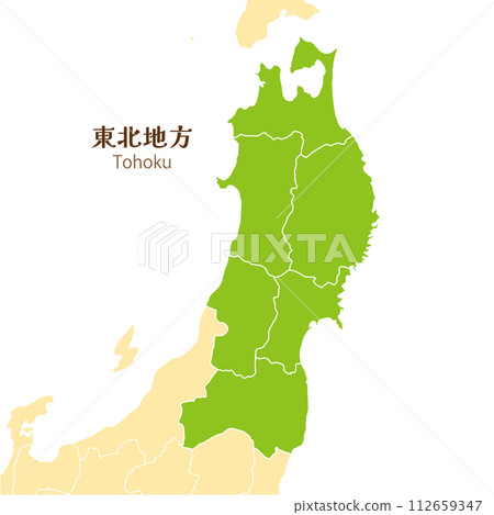 東北地區、東北地區各縣及週邊地圖 112659347