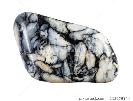 natural polished pinolite mineral cutout natural polished pinolite mineral cutout 112659544