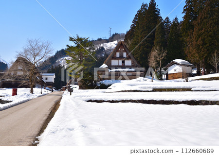 Winter Gokayama Ainokura Village Winter Gokayama Ainokura Village 112660689