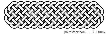 Decorative celtic ornament. Braid pattern. Vintage knot Decorative celtic ornament. Braid pattern. Vintage knot 112660887