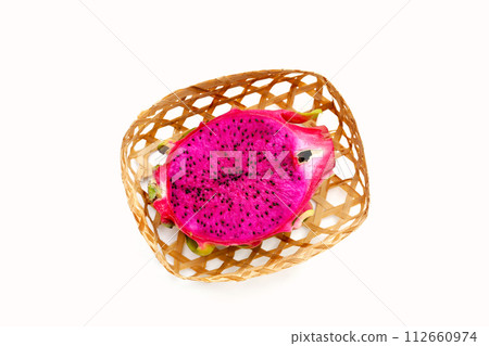 Red dragon fruit or pitaya, Tropical fruit Red dragon fruit or pitaya, Tropical fruit 112660974