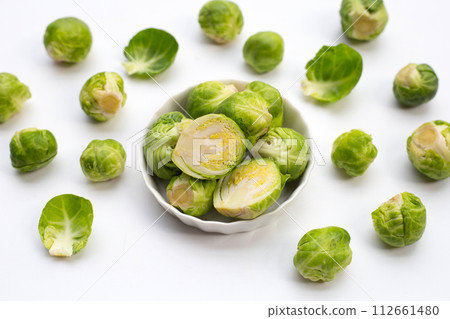 Fresh brussels sprouts. Organic vegetables Fresh brussels sprouts. Organic vegetables 112661480