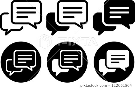 語音泡沫對話圖示集 語音泡沫對話圖示集 112661804