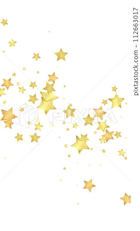 Magic stars vector overlay. Gold stars scattered around randomly, falling down, floating. Chaotic dreamy childish overlay template. Vector magic overlay on white background. Magic stars vector overlay. Gold stars scattered around randomly, falling down, floating. Chaotic dreamy childish overlay template. Vector magic overlay on white background. 112663017