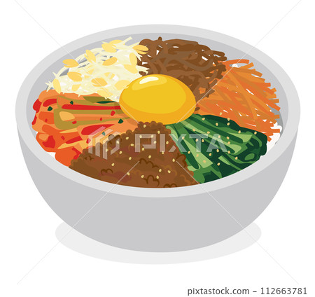 Korean food_Rice bowl_Bibimbap bowl 112663781