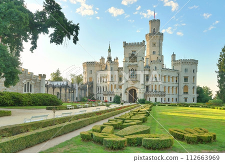 Beautiful Hluboka castle in Czech republic Beautiful Hluboka castle in Czech republic 112663969