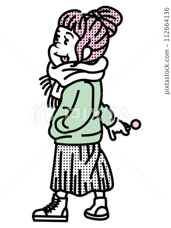 Stylish women_secondhand clothes 112664136