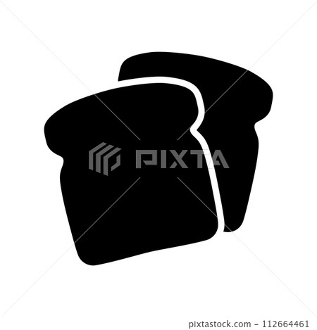 Bread toast for sandwich. Slices of toast. Breakfast. Vector Bread toast for sandwich. Slices of toast. Breakfast. Vector 112664461