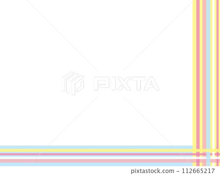 Striped border frame white space pastel color Striped border frame white space pastel color 112665217