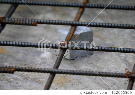 Foundation work: Reinforcement in the soil Foundation work: Reinforcement in the soil 112665569