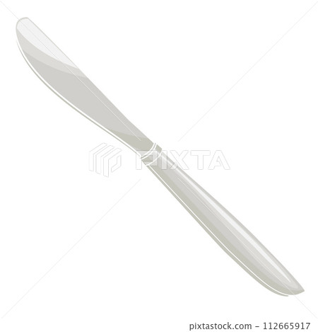 metal table-knife cutlery color vector illustration metal table-knife cutlery color vector illustration 112665917