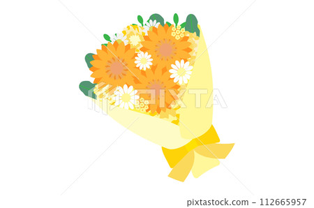 橙色gouvera花束 112665957