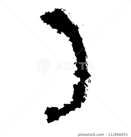 South Central Coast region map, administrative division of Vietnam. Vector illustration. 112666051