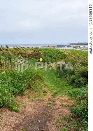 Hokkaido/Japan's 100 Famous Castles - Onnemotochashi Ruins (Onnemotochashi Ruins) Nemuro Peninsula Chashi Ruins Group 112666516