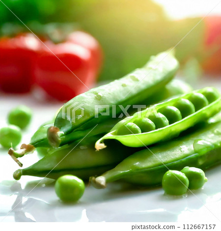 新鮮的豌豆 新鮮的豌豆 112667157
