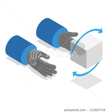 3D Isometric Flat Vector Illustration of Extended Reality, VR, AR or MR. Item 2 112667538
