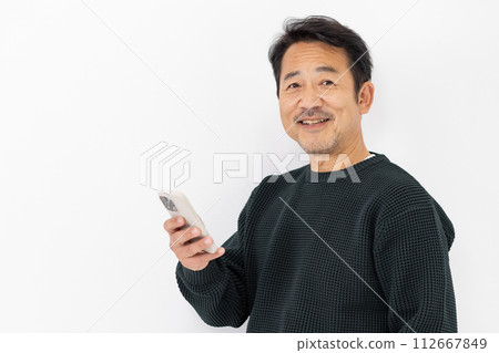 Male casual smartphone Male casual smartphone 112667849