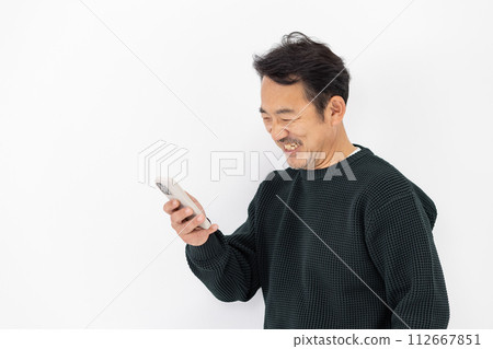 Male casual smartphone Male casual smartphone 112667851