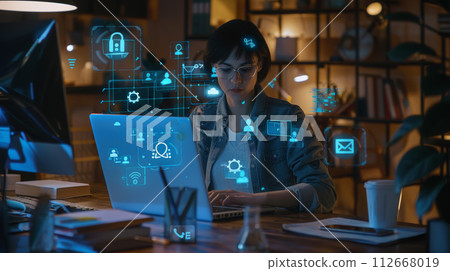 Augmented Reality Office: The Modern Workspace. Generative AI 112668019