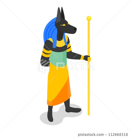 3D Isometric Flat Vector Set of Egypt Symbols, Old Civilization Archaeology Artifacts. Item 2 3D Isometric Flat Vector Set of Egypt Symbols, Old Civilization Archaeology Artifacts. Item 2 112668318